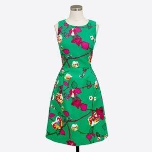 NWOT! J Crew Dress 💚 green floral